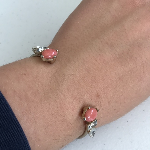 Vintage Pink Stone and Faux diamond Bracelet - Picture 8 of 8